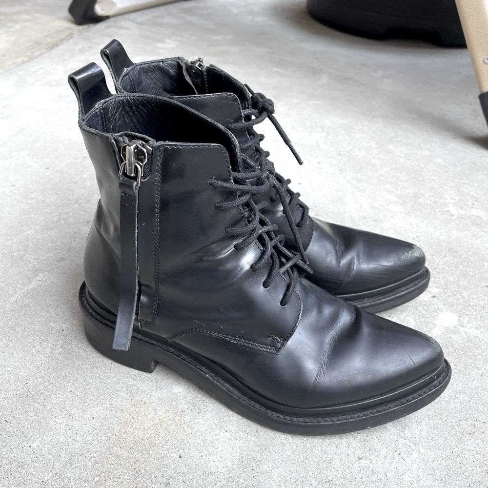Acne Studios Women Over Ankle Leather Boots